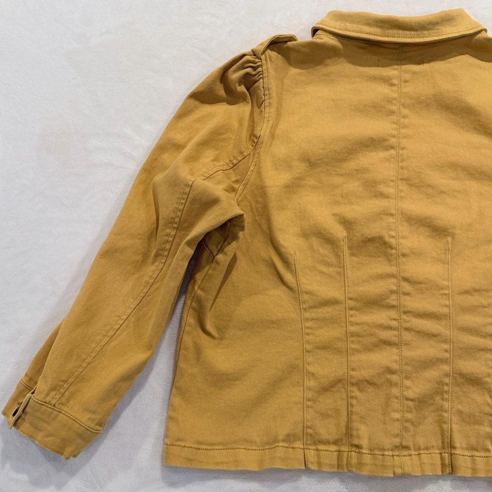 EST 1846 Denim Mustard Yellow Stretch Utility Jacket Women’s 18/20W - Picture 8 of 11